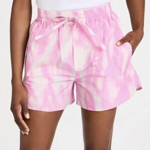 NWT GANNI Tech Fabric Shorts Dreamy Daze Phlox Pink Size 36 / US 2